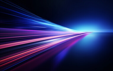Flowing speed lines technology background