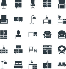 Furniture Cool Vector Icons 1

