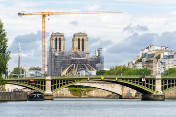 Blick auf die Kathedrale Notre-Dame, Paris