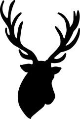 The deer silhouette for graphic concept