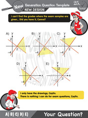 Obraz premium Math, simple inequalities, Next generation problems, for teachers, boy, girl, two sisters speech bubble, template, experiment