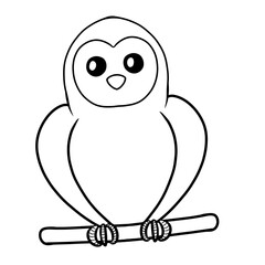 owl cartoon outline sketch drawing png 