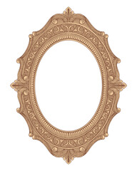 antique frame, vintage engraving drawing style vector illustration 
