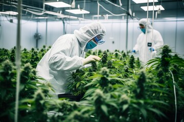 greenhouse where cannabis grows | Generative AI