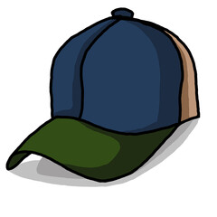 baseball cap isolated on white