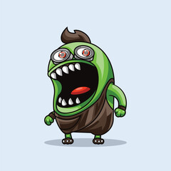 monster zombie cute cartoon