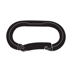 Carabiner mountain equipment icon