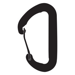 Carabiner mountain equipment icon