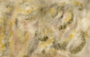 Abstract brown and yellow earth colors watercolor textured background. Modern creative gradient neutral colors illustration for decoration, abstract design, fruits juice concept