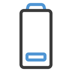 battery icon in color line style