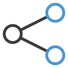 share icon in color line style