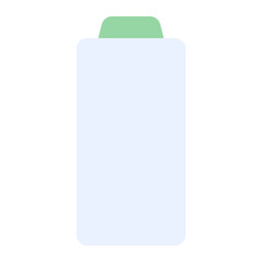 battery icon in flat style