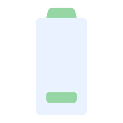 battery icon in flat style
