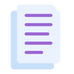 document icon in flat style