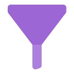 filter icon in flat style