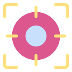 target icon in flat style