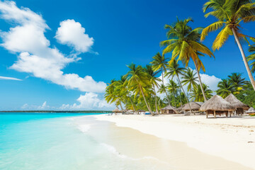 Punta Cana Dominican republic travel destination. Tour tourism exploring. - obrazy, fototapety, plakaty