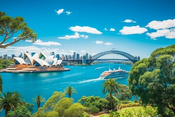 Sydney Australia travel destination. Tour tourism exploring.