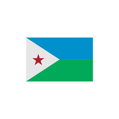 Djibouti flags icon set, Djibouti independence day icon set vector sign symbol