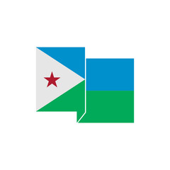 Djibouti flags icon set, Djibouti independence day icon set vector sign symbol