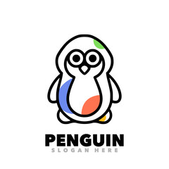 Penguin outline design