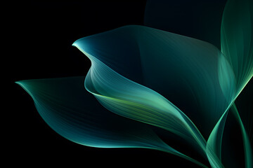 abstract green leaf soft details texture. AI generate
