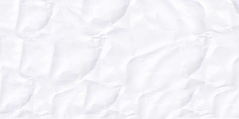 White wrinkled paper texture.
