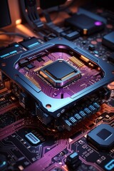 Computer CPU & Motherboard - Generative AI