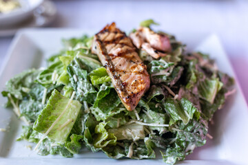 Ceasar salad with salmon