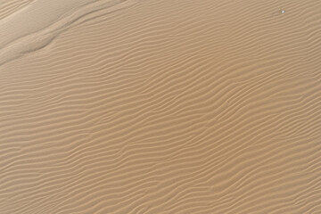 Fototapeta na wymiar Aerial Bliss: Stunning White Sands Beach from Above
