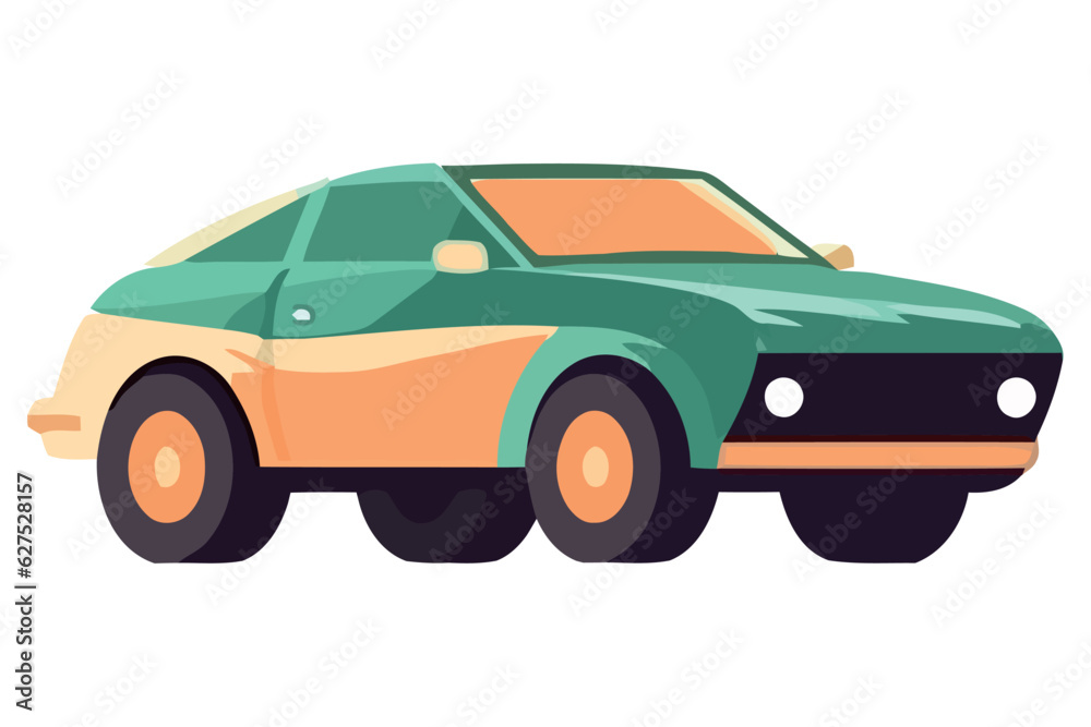 Wall mural sports car illustration