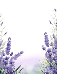 Naklejka premium An Illustration of a Floral Border with White Space in the Center for Text Perfect for a card border