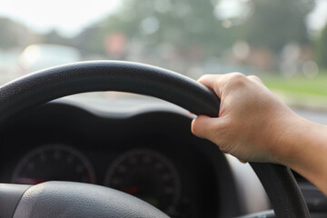 Freedom awaits, the hand on the car handle symbolizes new beginnings, journeys, and the thrill of...