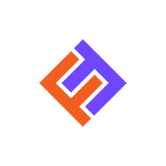 FF letter logo design, typography, box, squire, gematric vector