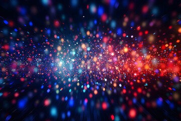 abstract background with bokeh light blue red purple colorful gradient background, AI generate