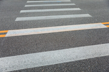 Crosswalk, A symbol of safety and unity. People from diverse backgrounds come together, respecting boundaries for a shared journey through life