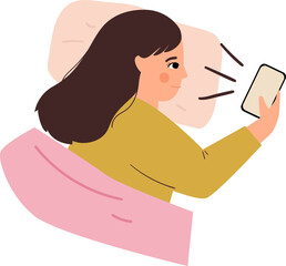 tired, no energy woman cartoon illustration