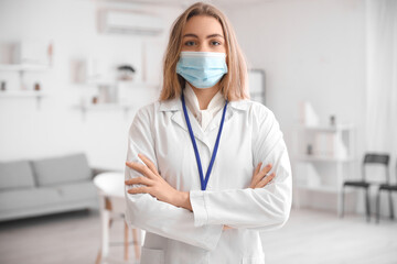 Female doctor in modern clinic