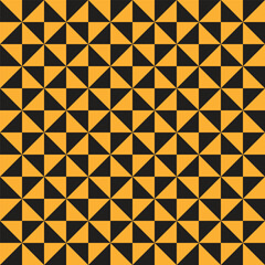 geometric windmill blank and yellow seamless pattern