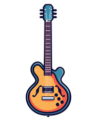 Naklejka premium Electric guitar design