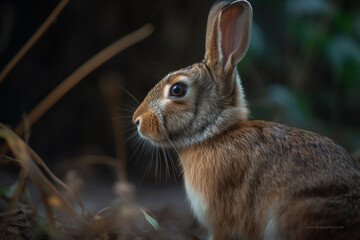 Fototapeta premium Rabbit in the grass