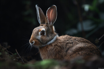 Fototapeta premium Rabbit in the grass