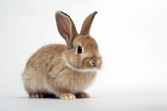 rabbit on white background