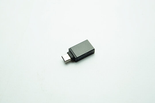 Adapter USB Type C, Adapter OTG cable converters isolated on white background