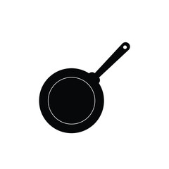 Frying pan vector icon isolated