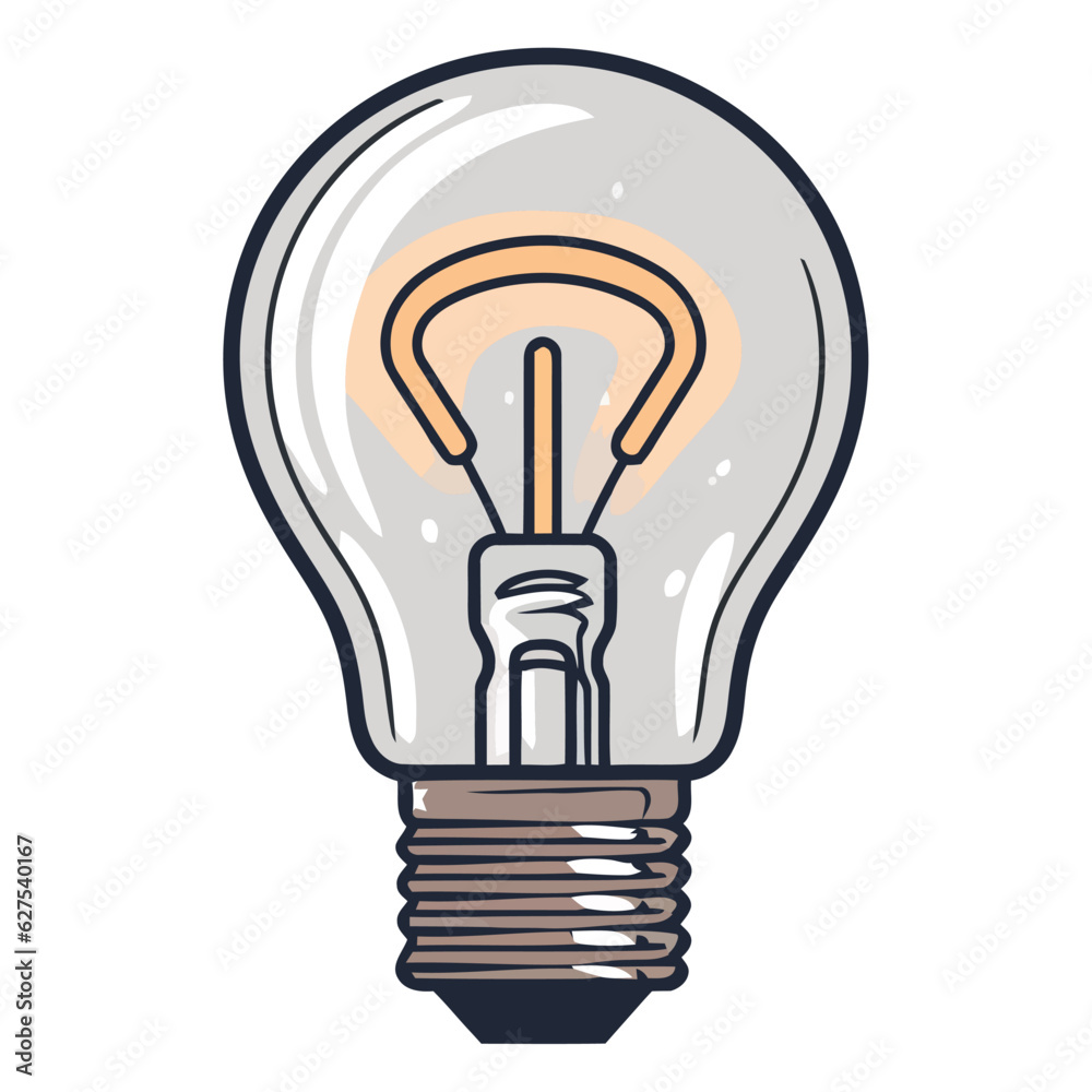 Wall mural light bulb vector