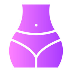 waist gradient icon