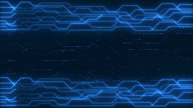 Computer AI chip CPU circuit board Futuristic motherboard circuit graphic 4K background. Printed board PCB. Electronic connections, futuristic technology. hi-tech digital data connection system.