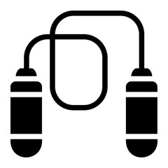 jump rope glyph icon