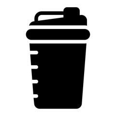 protein shake glyph icon